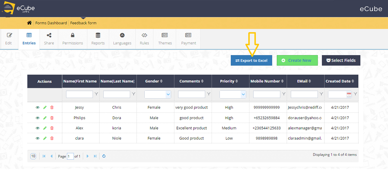 Job dashboard